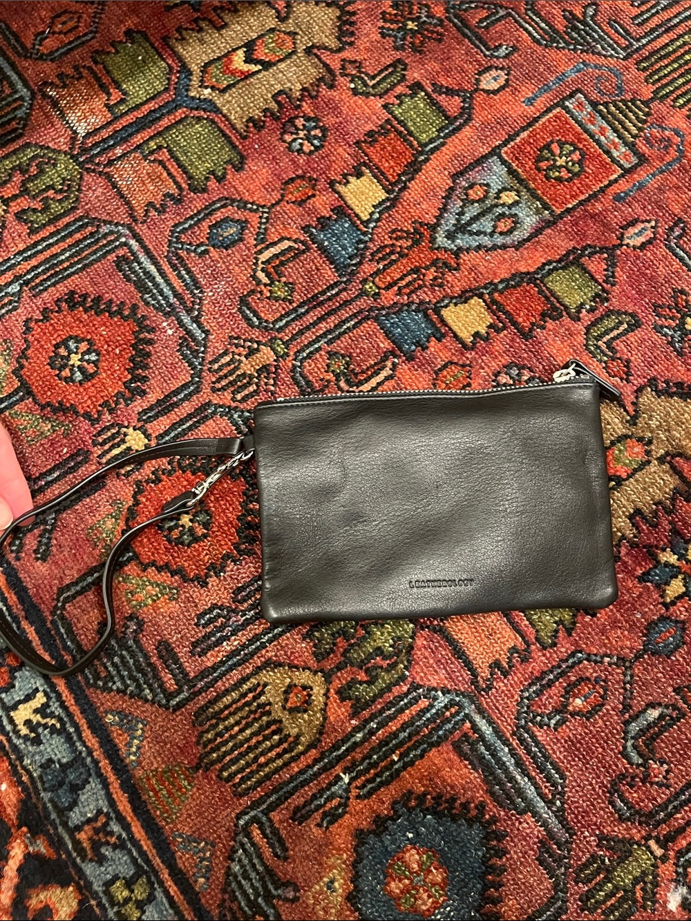 Leatherology 100% Leather Wrist Strap Pouch